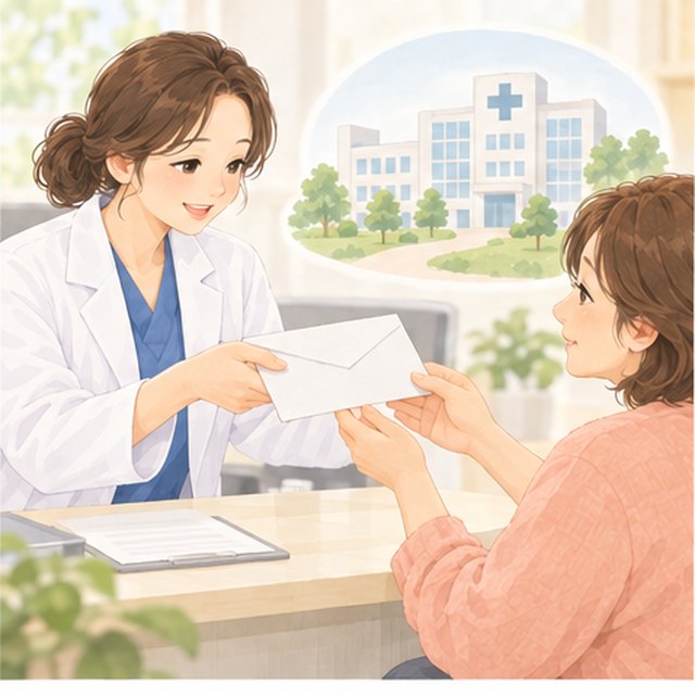 내시경은 검사 기관으로 의뢰합니다 장면 그림