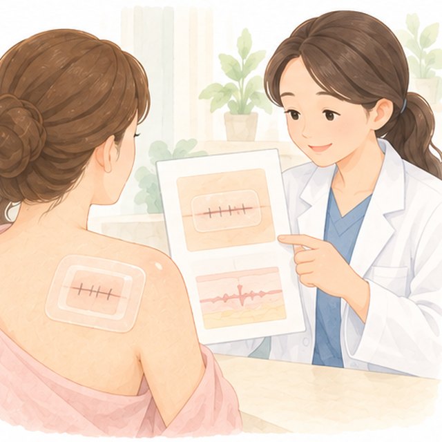봉합·드레싱 장면 그림